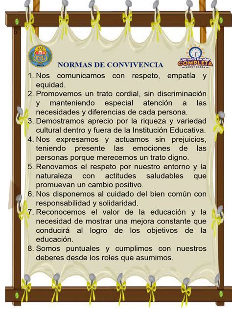 Normas De Convivencia Institucional Pdf