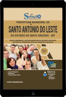 Apostila Prefeitura de Santo Antônio do Leste MT em PDF Ensino