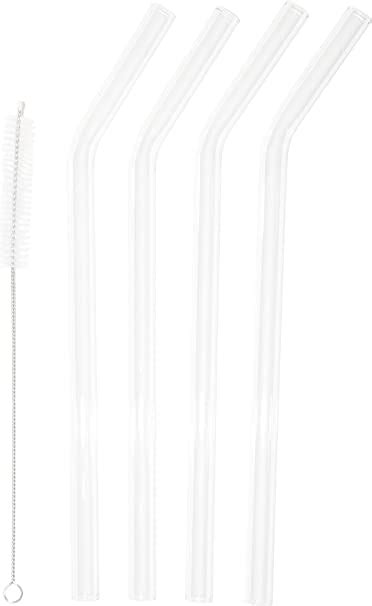 Amazon Tiki Tumblers Reusable Glass Drinking Straws Piece With