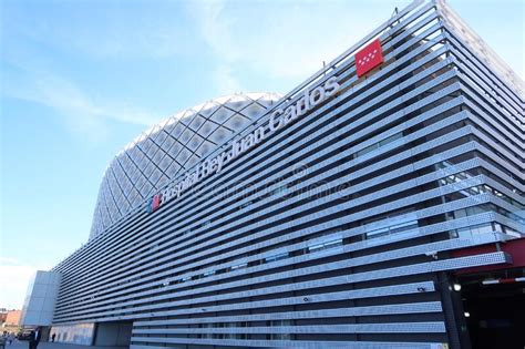 Modern Facade Of The Rey Juan Carlos Hospital In Mostoles Madrid