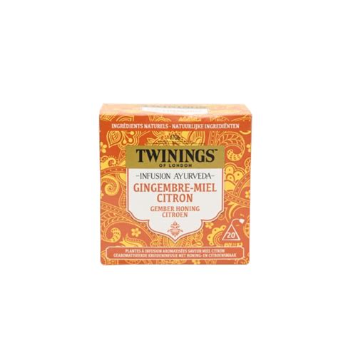 Twinings Infusion Ayurveda Gingembre Miel Et Citron 20 Sachets 32g