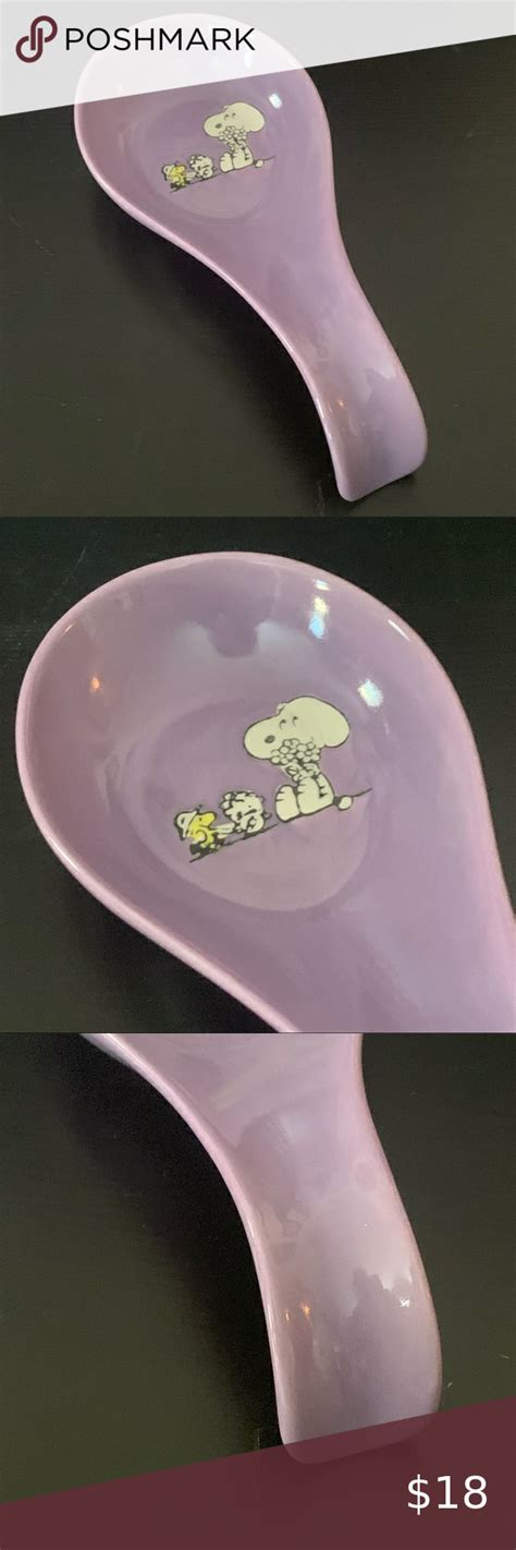 Peanuts Snoopy And Woodstock Lavender Spring Spoon Rest Snoopy And