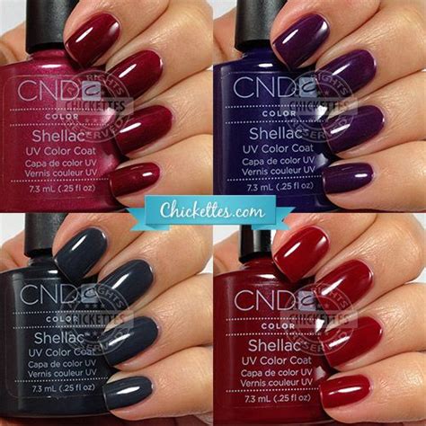 Cnd Shellac Swatches Winter Colors Shellac Nail Colors Shellac Nails Fall Shellac Colors