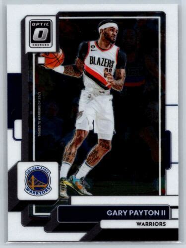 Donruss Optic Gary Payton Ii Golden State Warriors Ebay