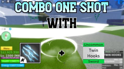 Combo One Shot With Twin Hook And Electric Claws Blox Fruits Bounty