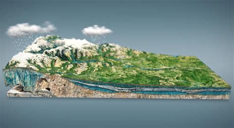 Seawater Desalination 3d Scene Mozaik Digital Education And Learning