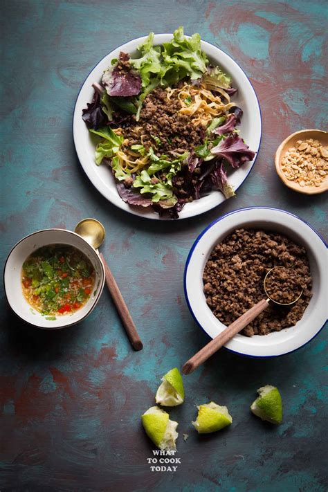 Asian Crispy Ground Beef Noodle Salad What To Cook Today