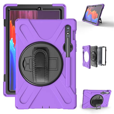 Dteck Rugged Case For Samsung Galaxy Tab S7 Plus 12.4-inch SM-T970 T975 ...