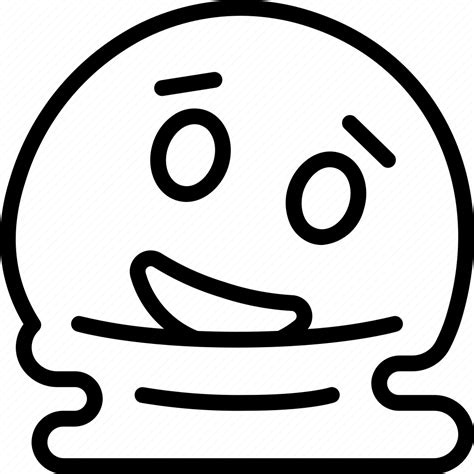 Melting Emoticon Smiley Melt Melted Icon Download On Iconfinder