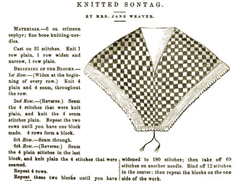 Civil War Quilts Knit Yourself A Sontag