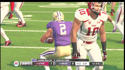 Utah Utes Vs Washington Huskies Ps3 Ncaa Football 20 2019 2020