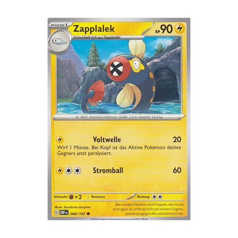 Zapplalek 068 197 Obsidianflammen Pokemon Karte günstig kaufen