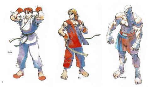 Street Fighter 1 Characters