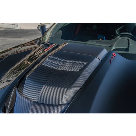 Eos Chevrolet Corvette C Zr Carbon Fiber Hood Cowl Louver Cover