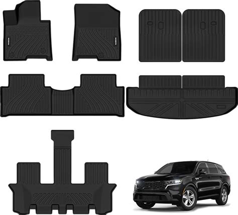 Naibeve Floor Mats For Kia Sorento 2021 2024 Not Hybrid All Weather For Kia