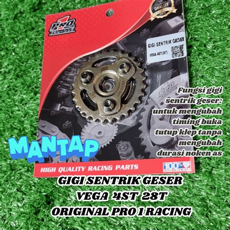 Jual Gigi Sentrik Geser Vega St T Pro Racing Sparepart Motor Alat