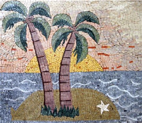 Palm Mosaics Mosaics Flower Mosaic Palm Trees Geo704 Tree