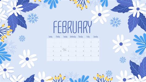 Free February Calendar with Holidays – MasterBundles