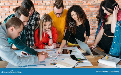 Business Team Meeting Strategy Millennials Diverse Stock Image Image