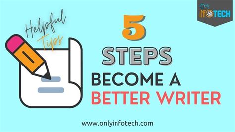 5 Steps To Become Better Writer Helpful Tips