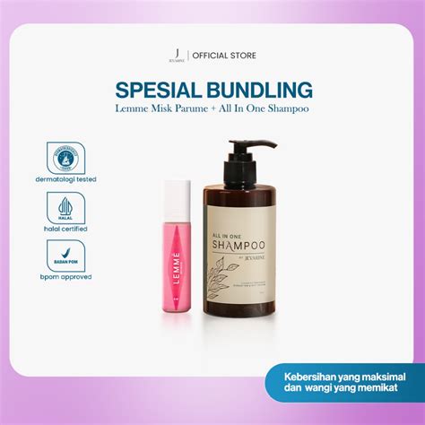 Jual Jevarine Lemme Misk All In One Shampoo Paket Bundling Shopee