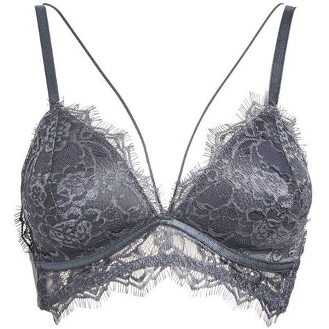 Topshop Eyelash Lace Padded Triangle Bra 22 Liked On Polyvore