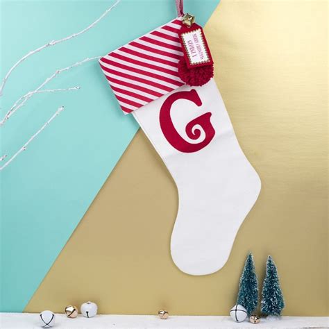 Candy Cane Personalised Christmas Stocking Christmas Stockings