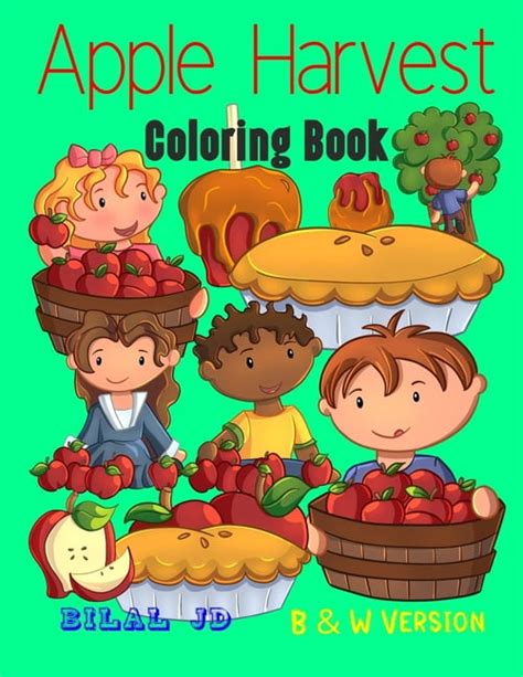 Apple Harvest Coloring Book Activity Books For Kids Paperback