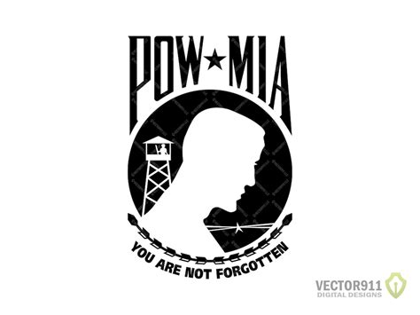 Pow Mia Logo Prisoner Of War Missing In Action American Military