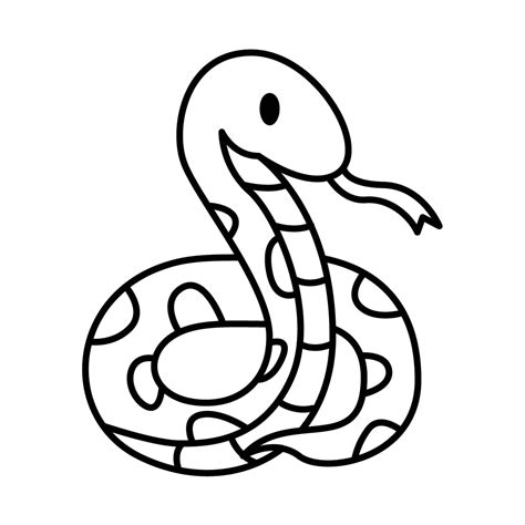 Dibujo De Serpiente Para Colorear E Imprimir Dibujos Y Colores