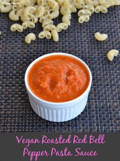 Vegan Roasted Red Bell Pepper Sauce Recipe Easy Homemade Pasta Sauce