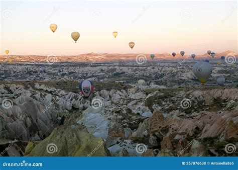 Cappadocia Hot Air Baloon Trip Turkey Editorial Stock Photo Image Of Trip Transportation