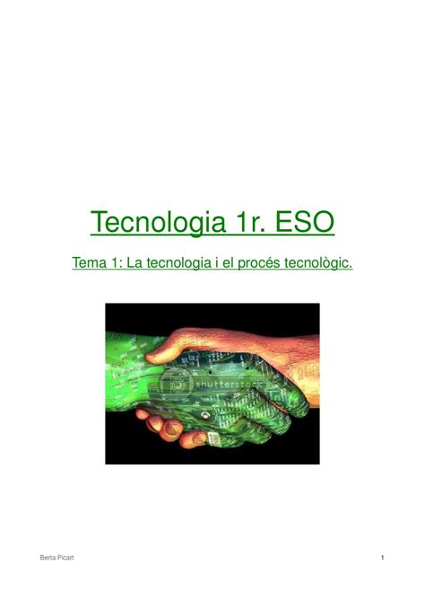 La Tecnologia I El Proc S Tecnol Gic By Berta Picart Issuu