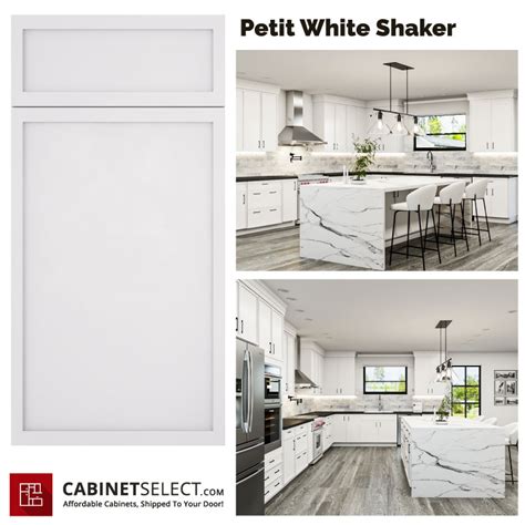 Buy Petit White Shaker Kitchen Cabinets Cabinetselect