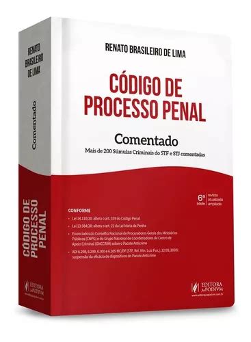 Codigo De Processo Penal Comentado 6ª Edição 2021 De Renato