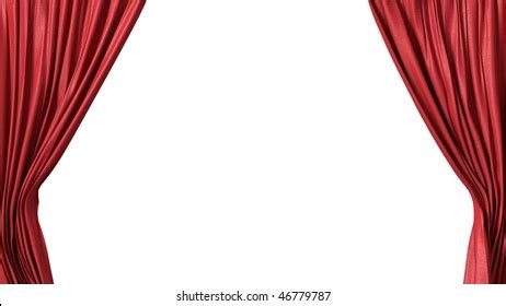 Opening Red Curtain Stock Illustration Shutterstock