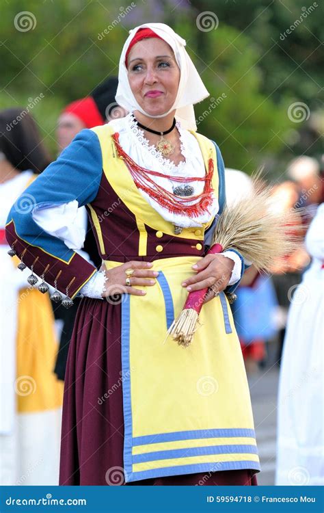 Traditional Costumes Of Sardinia Editorial Stock Photo Image Of