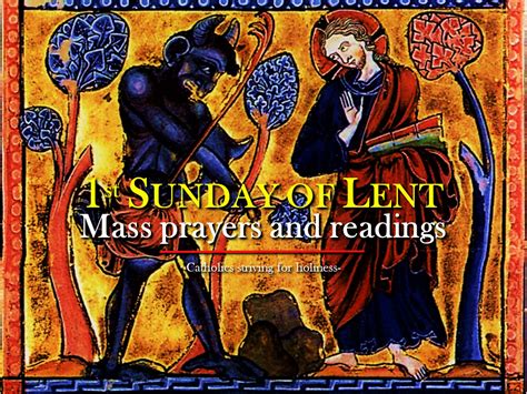 St Sunday Of Lent C Mass Prayers And Readings Catholics Striving For