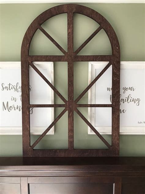 Arched Window Frame Faux Farmhouse Window Frame Arched Custom Arch