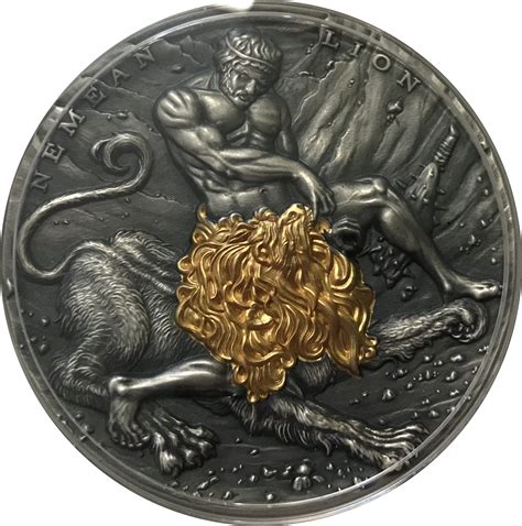 5 Dollars Elizabeth II Hercules And The Nemean Lion Niue Numista