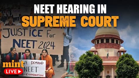 NEET Hearing LIVE In Supreme Court CJI Led Bench Hears Case NEET