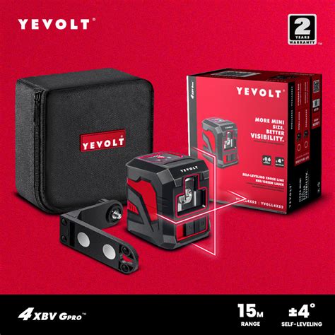 Jual Yevolt Yvrll4xs2b1 Cross Line Laser Laser Level Kit Leveling Self