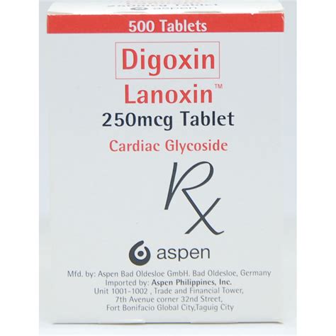 Lanoxin Digoxin Mcg Tablet S Price In The Philippines Medsgo