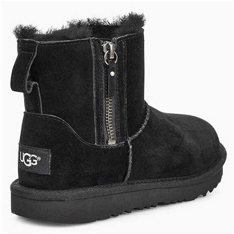 Ugg Classic Ii Mini Double Zip Boots Black Dressinn