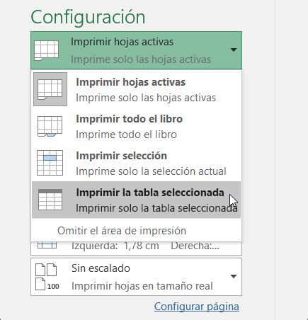 Imprimir una hoja de cálculo o un libro Excel