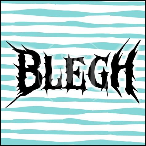 blegh decal etsy