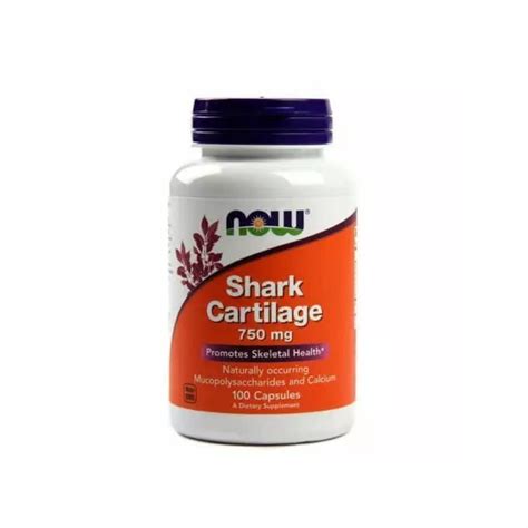 NOW FOODS Shark Cartilage 750mg Cartilage de requin Favorise la santé