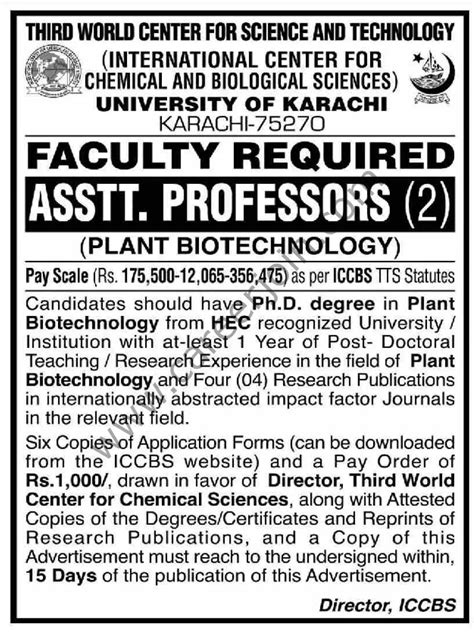 University Of Karachi Jobs May 2022