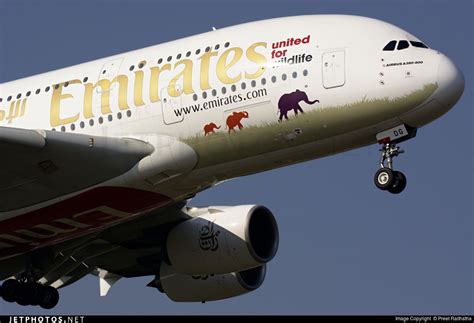 Emirates Airline Ae Airbus A380 861 A6 Edg Aircraft With The Sticker