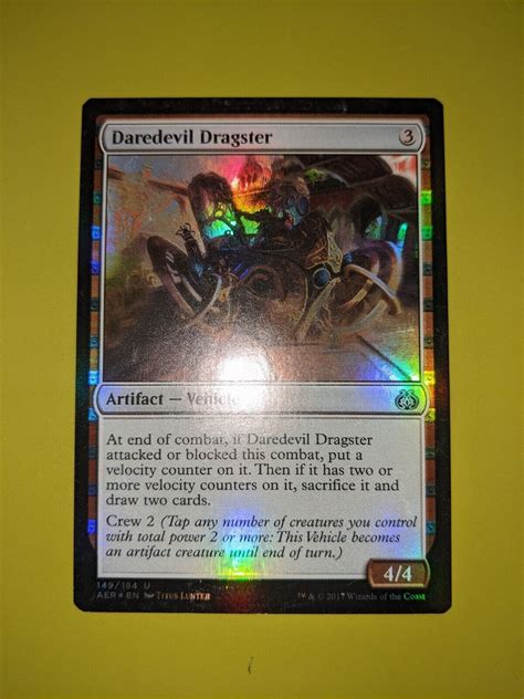 Foil Daredevil Dragster X1 Aether Revolt 1x Mtg Magic The Gathering Ebay